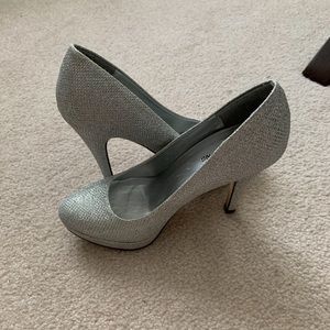 Silver Sparkle Pumps